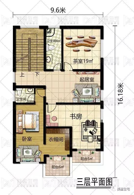 開間9.6米照樣建大別墅（含戶型），健身房、KTV都有，驚艷全村