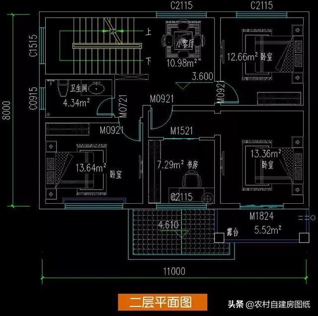 8款小戶(hù)型二層小洋樓別墅圖，主體15萬(wàn)起，人人建的起