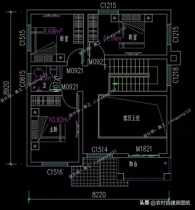 8款小戶(hù)型二層小洋樓別墅圖，主體15萬(wàn)起，人人建的起