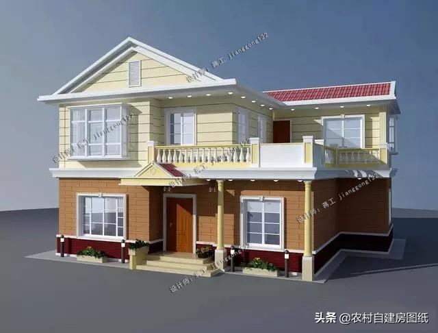 8款小戶(hù)型二層小洋樓別墅圖，主體15萬(wàn)起，人人建的起