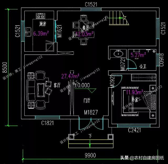 8款小戶(hù)型二層小洋樓別墅圖，主體15萬(wàn)起，人人建的起