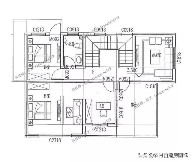 8款小戶(hù)型二層小洋樓別墅圖，主體15萬(wàn)起，人人建的起