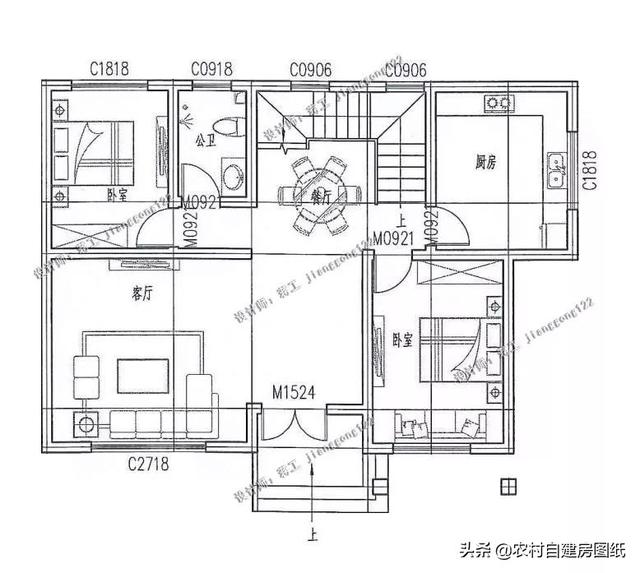 8款小戶(hù)型二層小洋樓別墅圖，主體15萬(wàn)起，人人建的起
