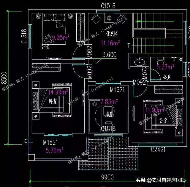 8款小戶(hù)型二層小洋樓別墅圖，主體15萬(wàn)起，人人建的起