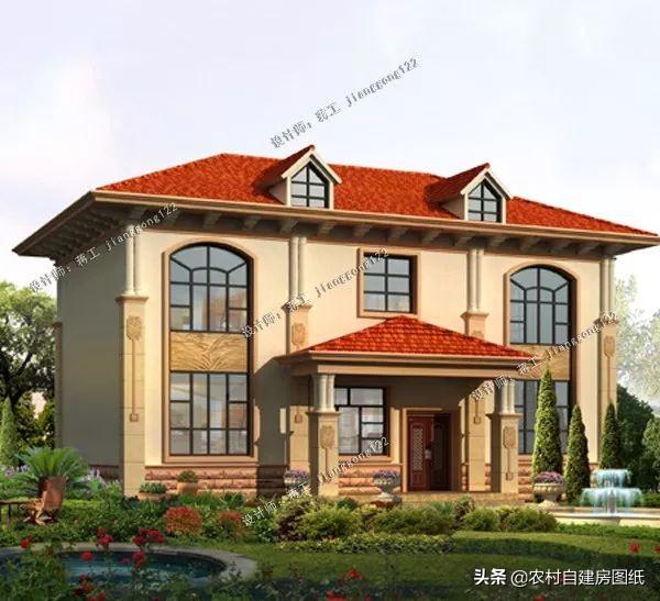 8款小戶(hù)型二層小洋樓別墅圖，主體15萬(wàn)起，人人建的起