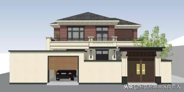 250平新中式別墅方案，有宅有院有車庫