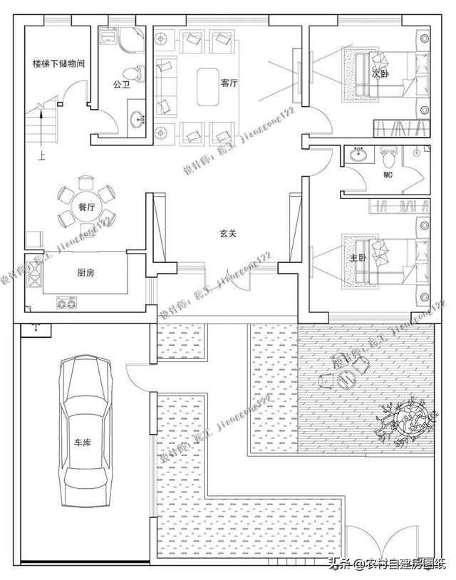 7款帶院子的二層別墅方案，庭院花池涼亭一個都不能少