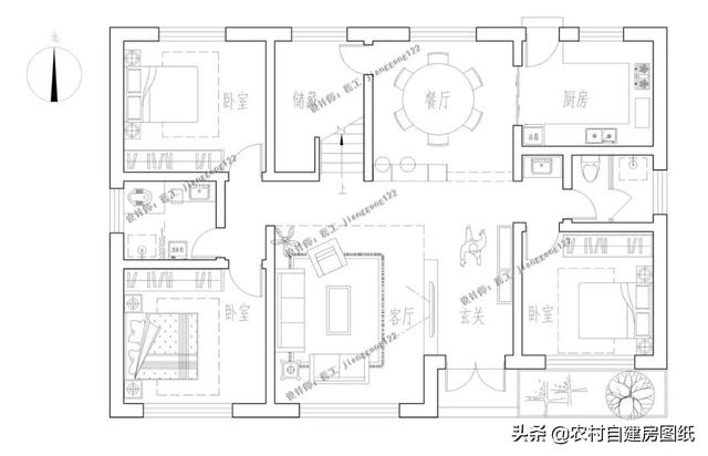 7款帶院子的二層別墅方案，庭院花池涼亭一個都不能少