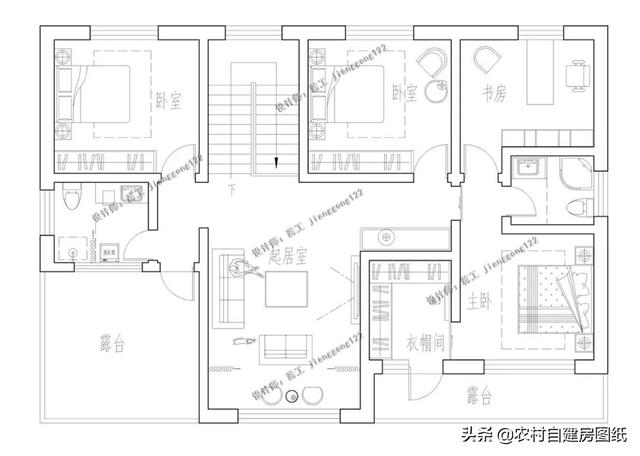 7款帶院子的二層別墅方案，庭院花池涼亭一個都不能少