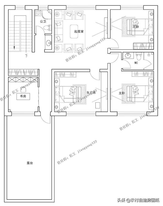 7款帶院子的二層別墅方案，庭院花池涼亭一個都不能少