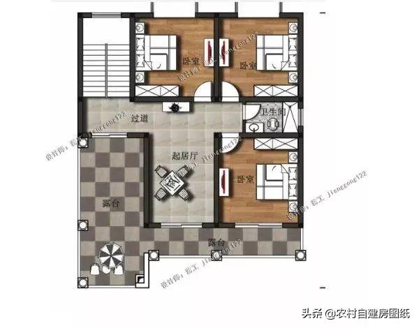 7款帶院子的二層別墅方案，庭院花池涼亭一個都不能少