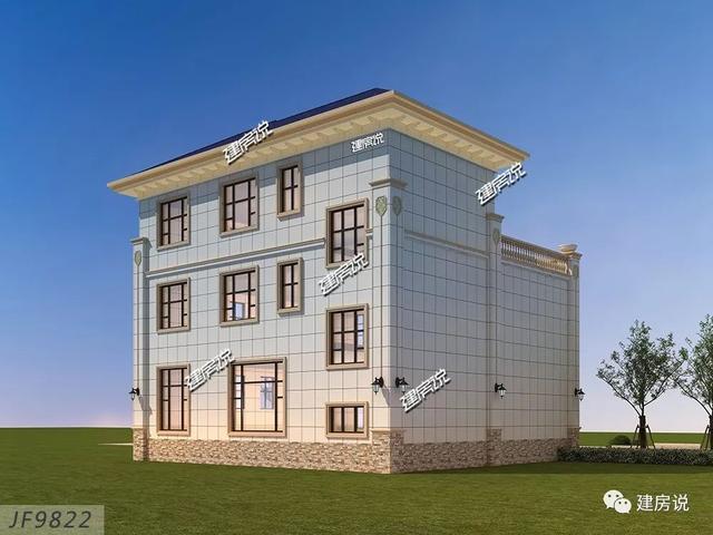 面寬12米的復(fù)式樓設(shè)計(jì)圖，挑空大客廳