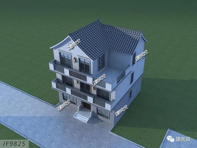 面寬11米中國風徽派自建房別墅方案，適合鄉(xiāng)村建