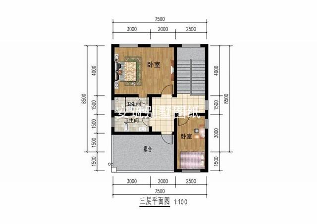 60平方米三層自建房別墅戶型設(shè)計(jì)，不要嘲笑我面積小，實(shí)用性很高