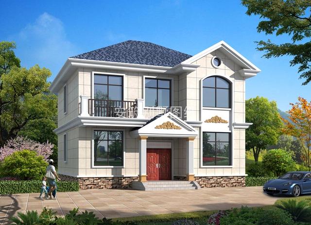 面寬10米多的農(nóng)村自建房方案，網(wǎng)紅小別墅