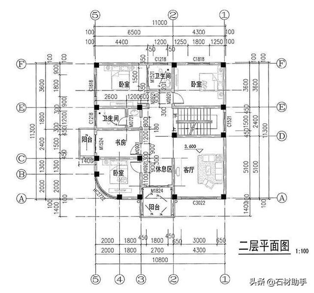 6款120平方農(nóng)村別墅戶型，2、3層的都有