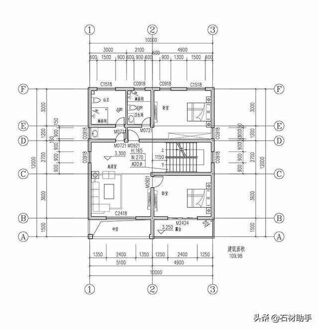 6款120平方農(nóng)村別墅戶型，2、3層的都有