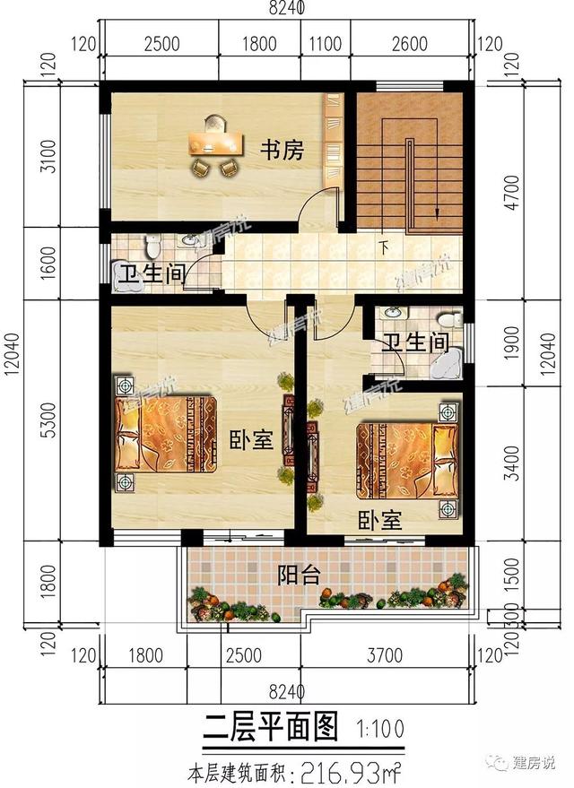 3款占地八九十平的農(nóng)村自建小樓別墅圖，戶型很贊