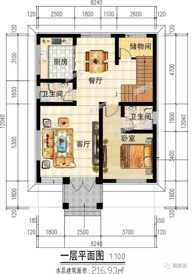 3款占地八九十平的農(nóng)村自建小樓別墅圖，戶型很贊