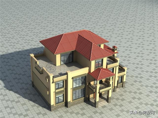 層次感超好的三層歐式別墅設(shè)計戶，多種戶型可選擇