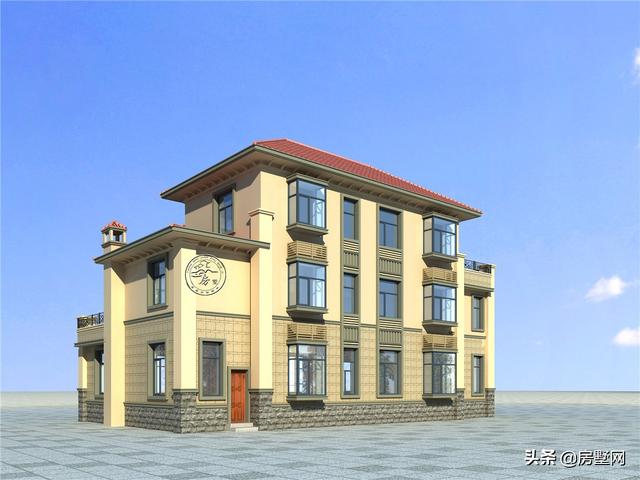 層次感超好的三層歐式別墅設(shè)計戶，多種戶型可選擇