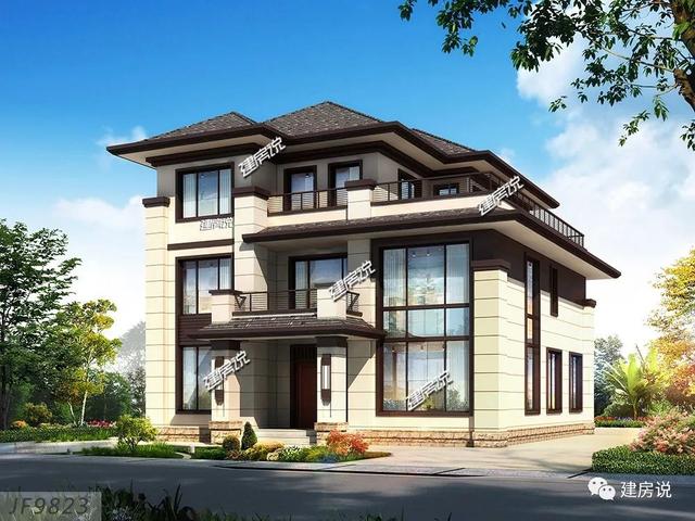 面寬12米的新中式復(fù)式樓誰圖，低調(diào)奢華有內(nèi)涵