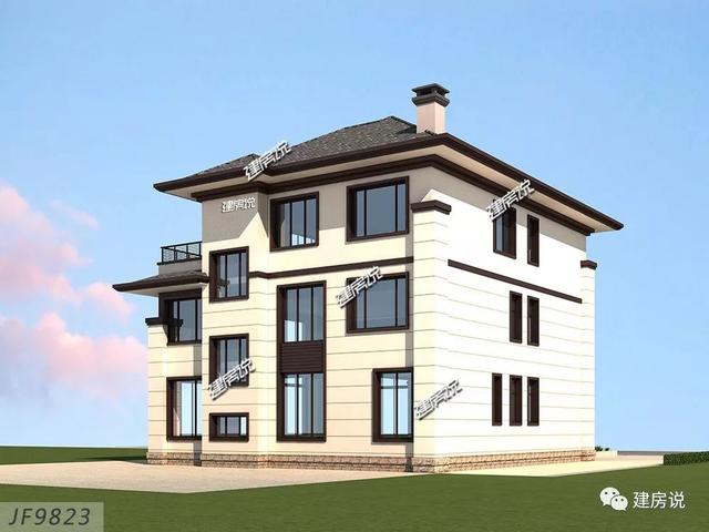 面寬12米的新中式復(fù)式樓誰圖，低調(diào)奢華有內(nèi)涵