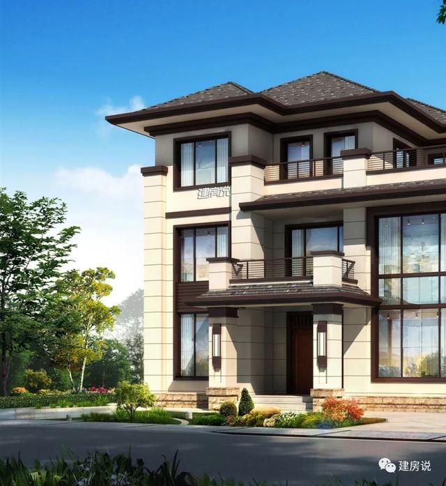 面寬12米的新中式復(fù)式樓誰圖，低調(diào)奢華有內(nèi)涵