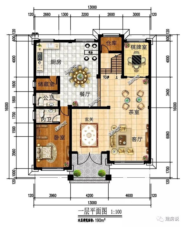 面寬12米的新中式復(fù)式樓誰圖，低調(diào)奢華有內(nèi)涵