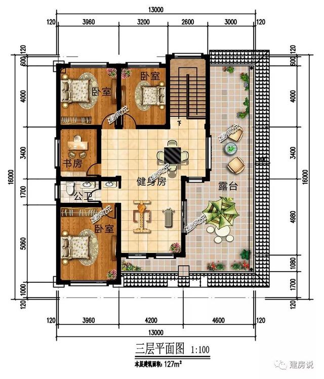 面寬12米的新中式復(fù)式樓誰圖，低調(diào)奢華有內(nèi)涵