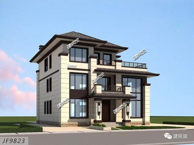 面寬12米的新中式復(fù)式樓誰圖，低調(diào)奢華有內(nèi)涵