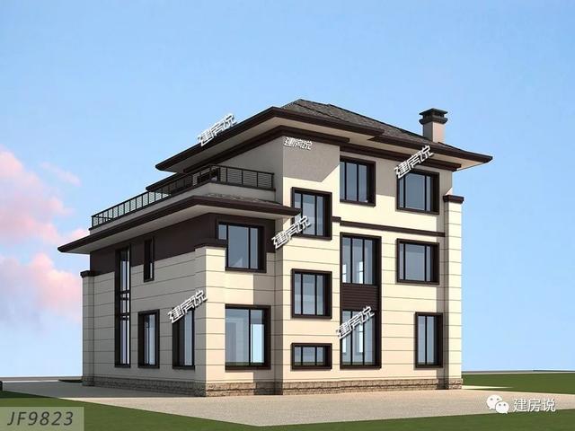 面寬12米的新中式復(fù)式樓誰圖，低調(diào)奢華有內(nèi)涵