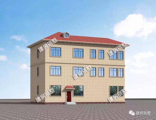 帶大堂屋和涼亭設(shè)計(jì)的農(nóng)村自建房圖，豪宅標(biāo)準(zhǔn)設(shè)計(jì)