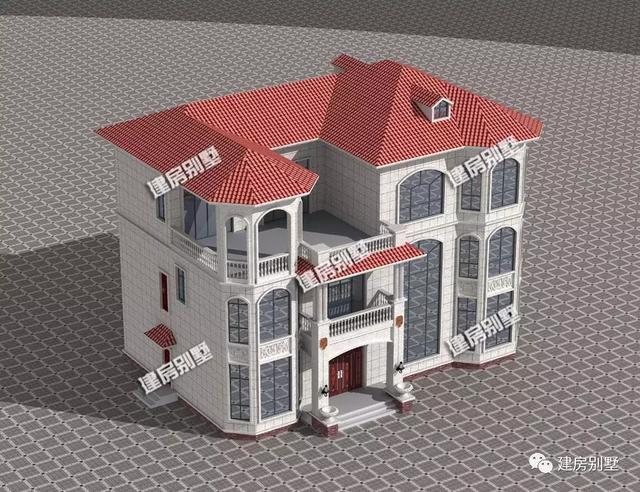 帶大堂屋和涼亭設(shè)計(jì)的農(nóng)村自建房圖，豪宅標(biāo)準(zhǔn)設(shè)計(jì)