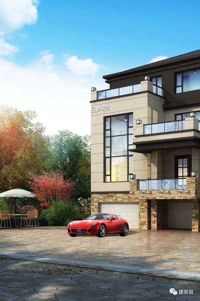 面寬12米占地130平的新中式自建房戶型圖，四層大套房不錯(cuò)