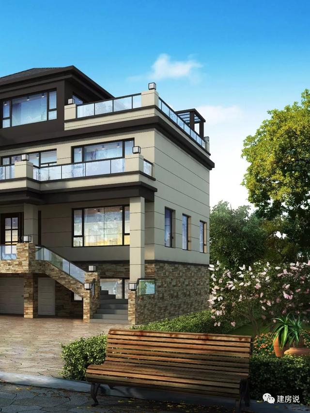 面寬12米占地130平的新中式自建房戶型圖，四層大套房不錯(cuò)