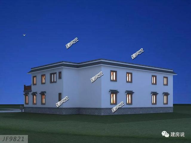 新中式平屋頂四合院別墅，可以出租可以做民宿