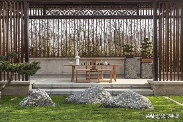 300平中式大別墅實拍圖，超大庭院像小公園