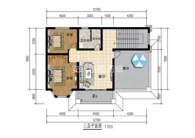 小進(jìn)深的三層別墅自建房方案圖，建出來(lái)一點(diǎn)都不顯小