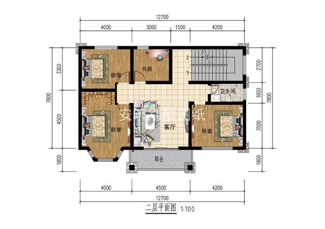 小進(jìn)深的三層別墅自建房方案圖，建出來(lái)一點(diǎn)都不顯小