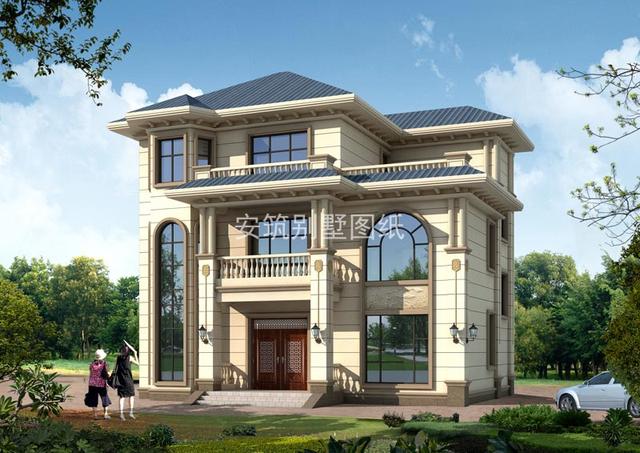 小進(jìn)深的三層別墅自建房方案圖，建出來(lái)一點(diǎn)都不顯小