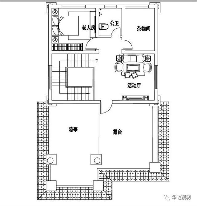 8×12米三層自建房別墅設(shè)計(jì)圖，占地103平左右