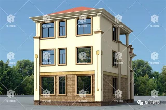 8×12米三層自建房別墅設(shè)計(jì)圖，占地103平左右