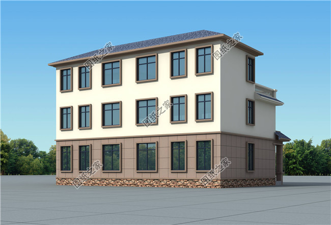 兄弟雙拼三層小別墅設(shè)計圖紙，占地160平方米左右