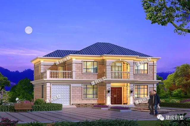 2棟4間兩層的農(nóng)村小洋樓房戶型設計，尺寸差不多，你喜歡哪個？