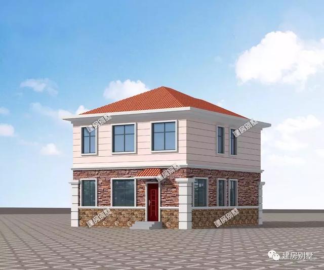 2棟精致小戶型農村房子戶型圖，造價比較低