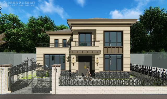 河南南陽二層新中式別墅設(shè)計圖，戶型實用