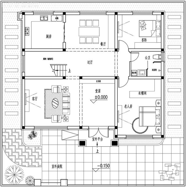 河南南陽二層新中式別墅設(shè)計圖，戶型實用