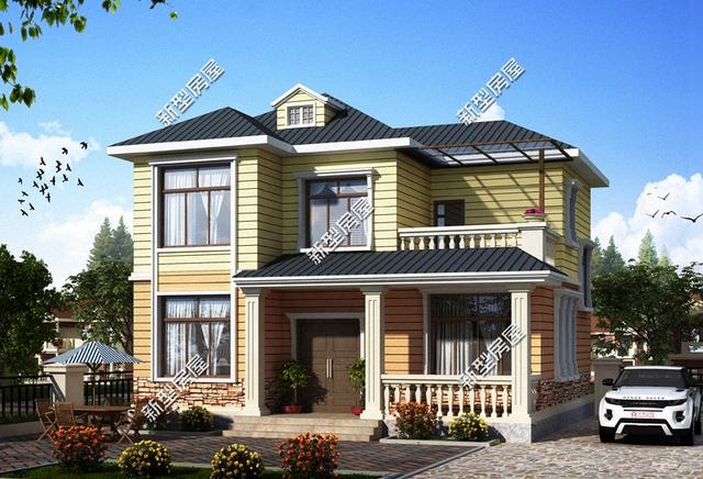 9套農(nóng)村老百姓自建房子的戶型圖，一層、二層都有