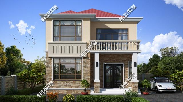 9套農(nóng)村老百姓自建房子的戶型圖，一層、二層都有